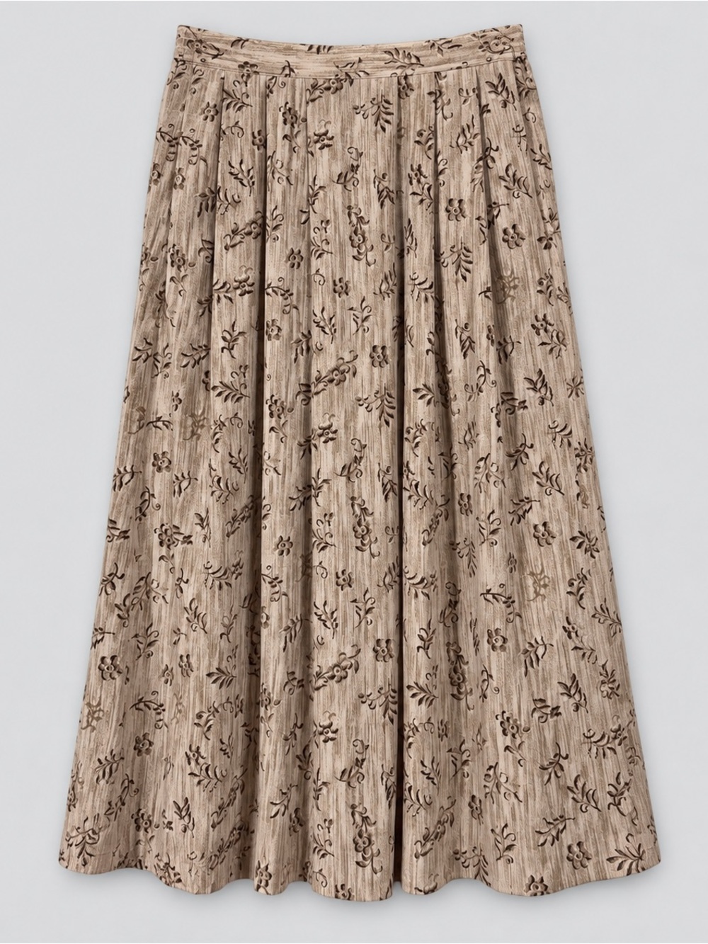 Vintage Floral Maxi Skirt Size 6 Prairie Cottage Peasant Garden Party Bohemian
